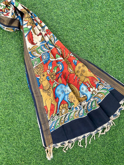 CHANDERI KALAMKARI  DUPATTA