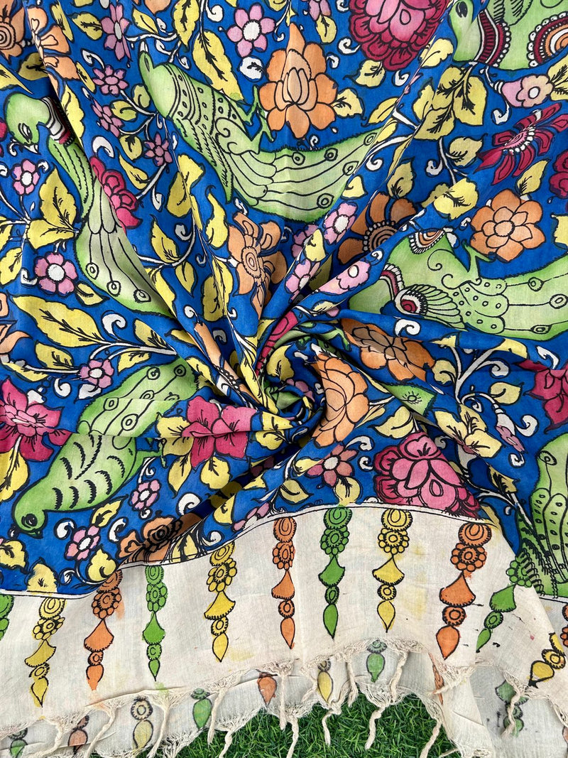 CHANDERI KALAMKARI  DUPATTA