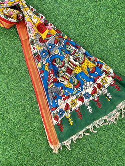 CHANDERI KALAMKARI  DUPATTA