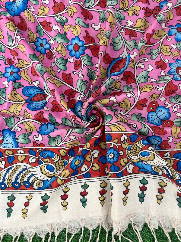 CHANDERI KALAMKARI  DUPATTA