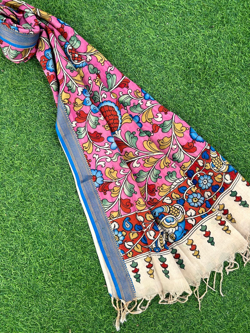 CHANDERI KALAMKARI  DUPATTA