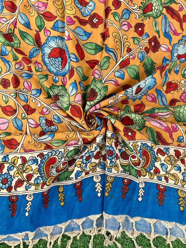 CHANDERI KALAMKARI  DUPATTA