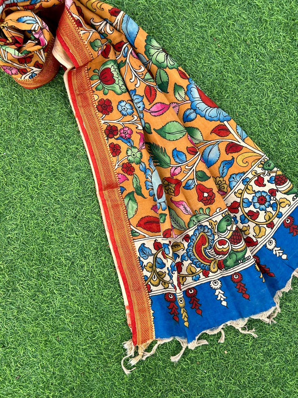 CHANDERI KALAMKARI  DUPATTA