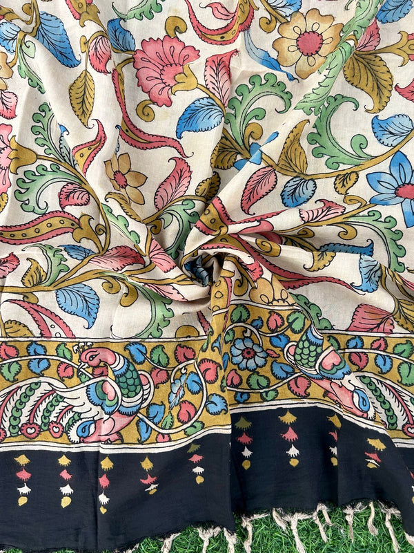 CHANDERI KALAMKARI  DUPATTA