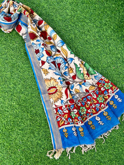 CHANDERI KALAMKARI  DUPATTA