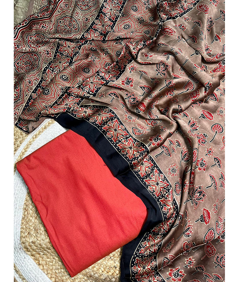 COTTON SILK WITH MODAL Dupatta suit set