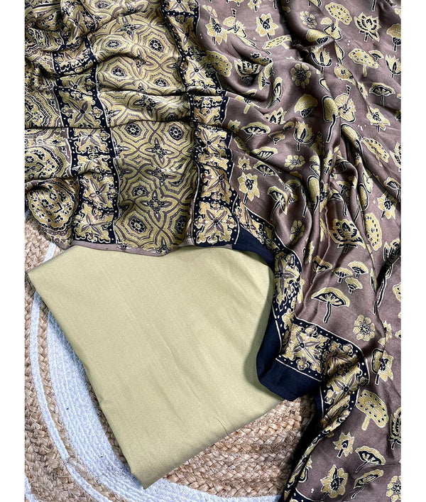 COTTON SILK WITH MODAL Dupatta suit set