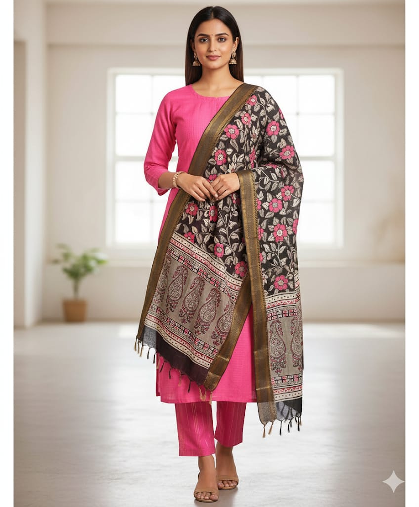 COTTON LUREX SUIT SET