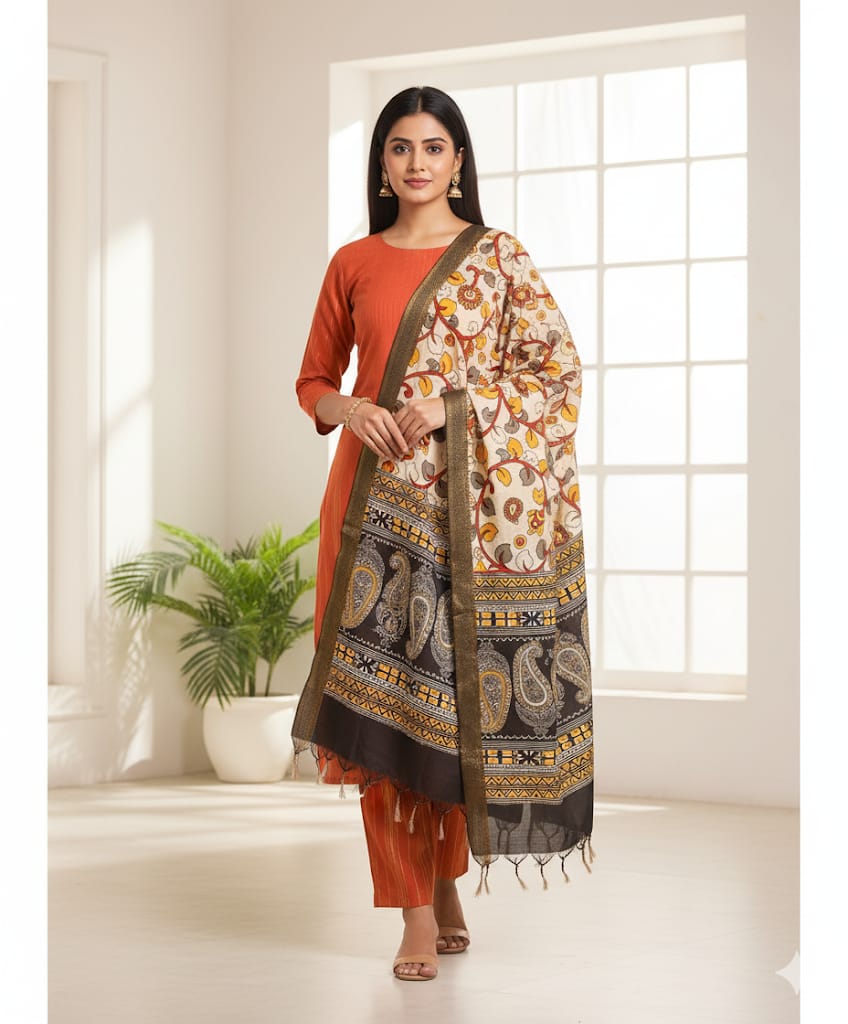 COTTON LUREX SUIT SET