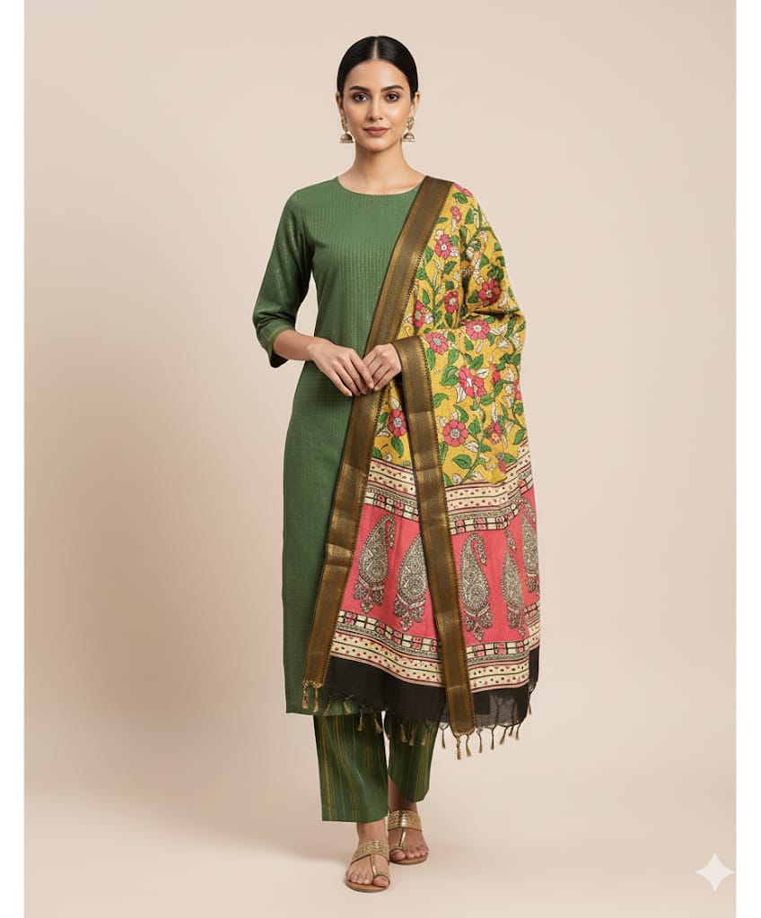 COTTON LUREX SUIT SET