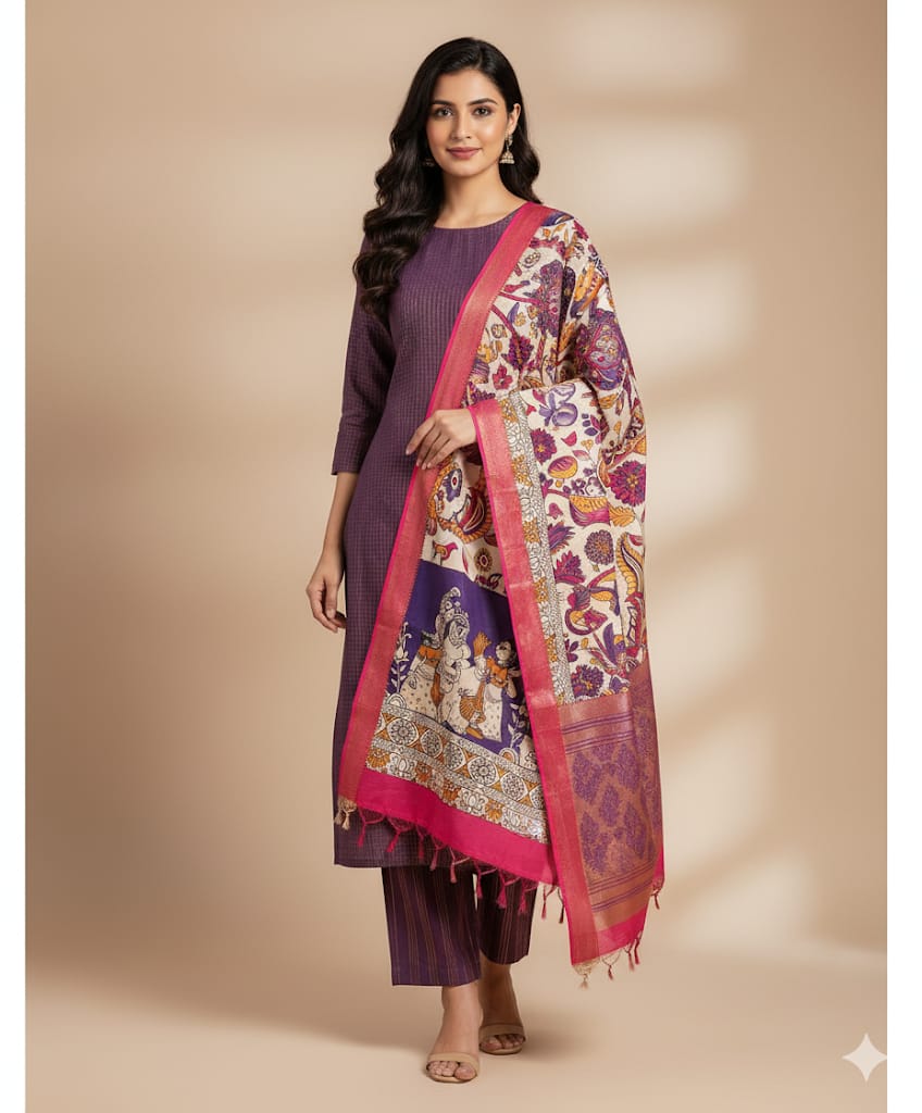 COTTON LUREX SUIT SET