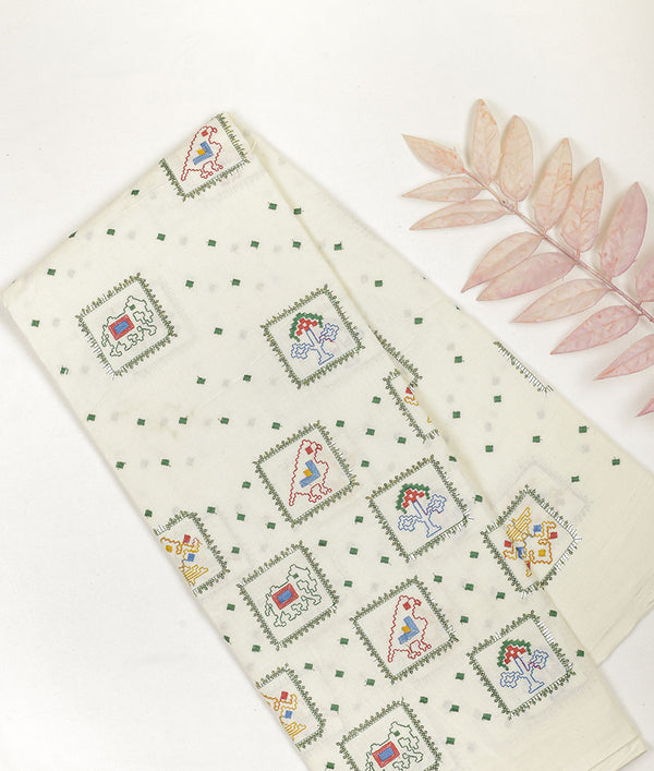 Cotton Embroidered Fabric