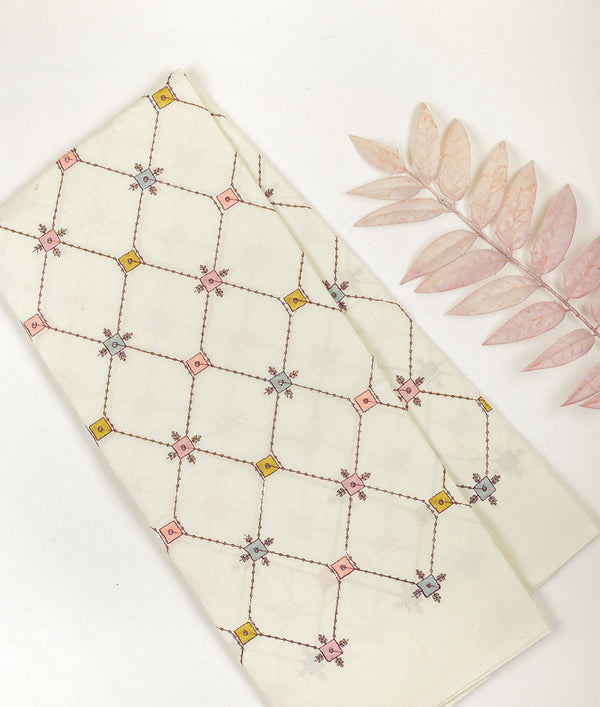 Cotton Embroidered Fabric