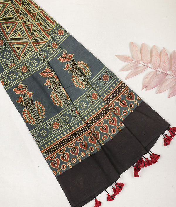 Cotton Ajrakh Dupatta