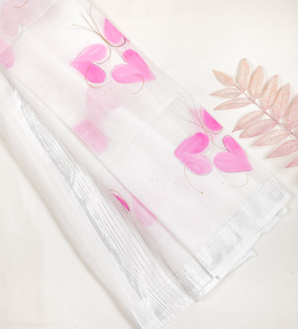 Semi Linen Brush Painted Dupatta