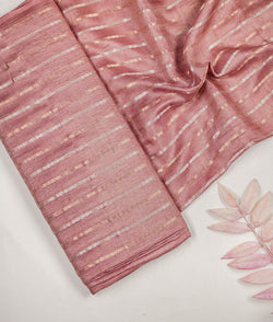 Striped Tussar Silk Fabric