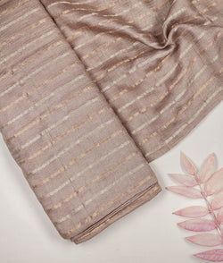 Striped Tussar Silk Fabric