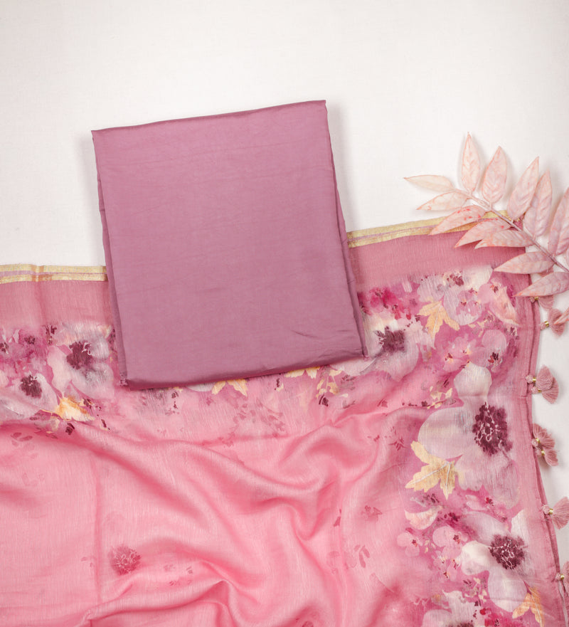 SILK MIX AND MATCH WITH LINEN DUPATTA