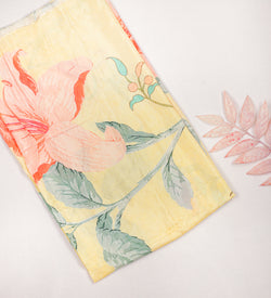 Pure Muslin Silk Printed Fabric
