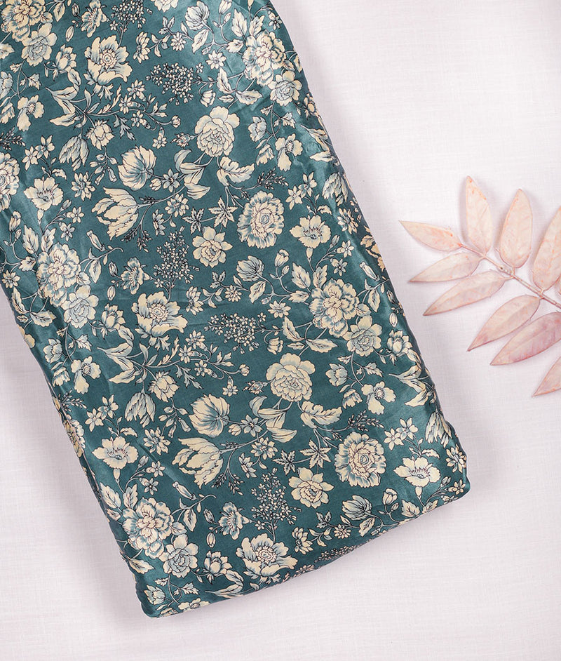 PURE GAJI SILK  PRINTED FABRIC