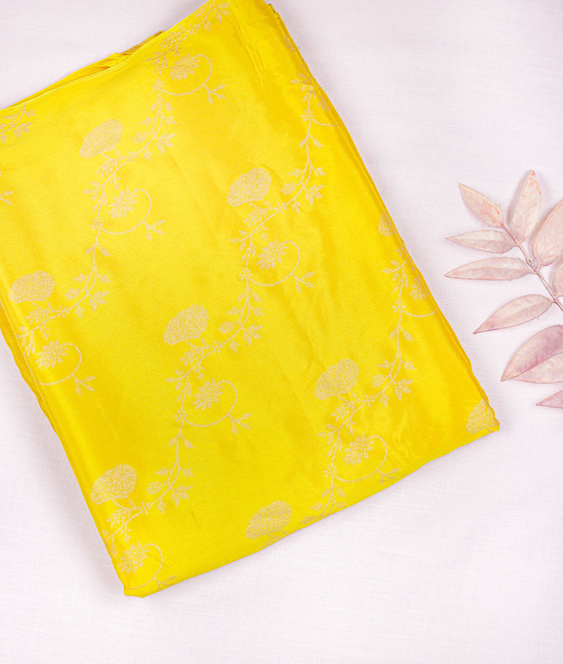 Pure Chinon gold Print Fabric