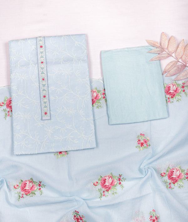 PURE KOTA EMBROIDERY SUIT SET