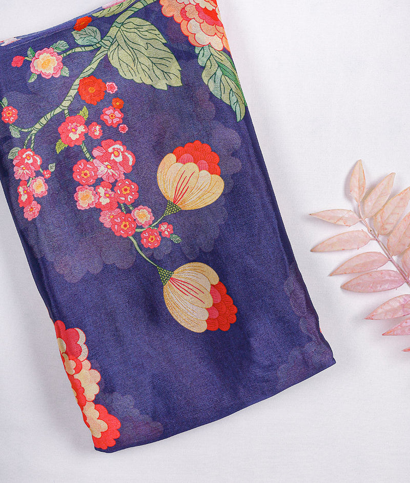 PURE CHINNON PRINTED FABRIC