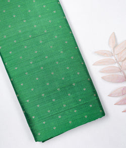 Pure Raw Silk Meenakari Butta Fabric