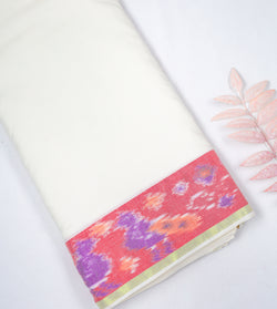 Cotton with Ikat Border Fabric