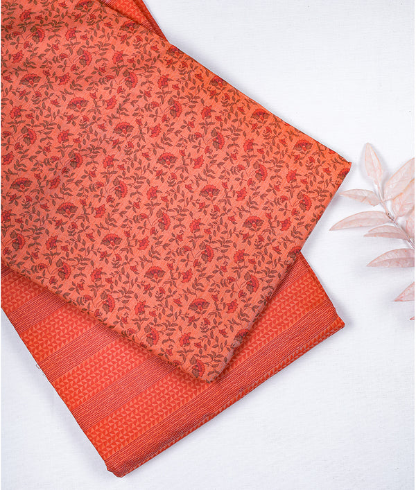 South Chanderi block printed fabric