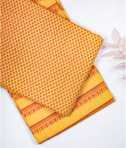 South Chanderi block printed fabric
