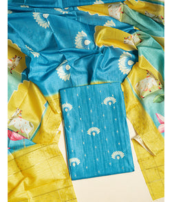 SEMI TUSSAR PICHWAI 2 PIECE SUIT SET