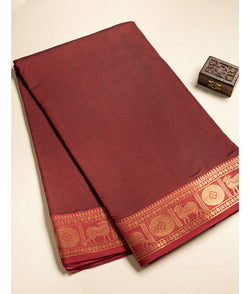 COTTON PICHWAI BORDER WOVEN FABRIC