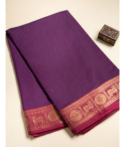 COTTON PICHWAI BORDER WOVEN FABRIC