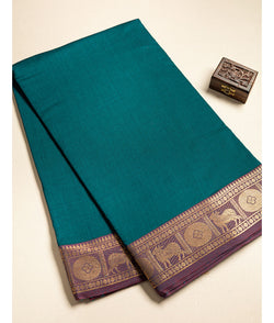 COTTON PICHWAI BORDER WOVEN FABRIC