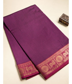 COTTON PICHWAI BORDER WOVEN FABRIC