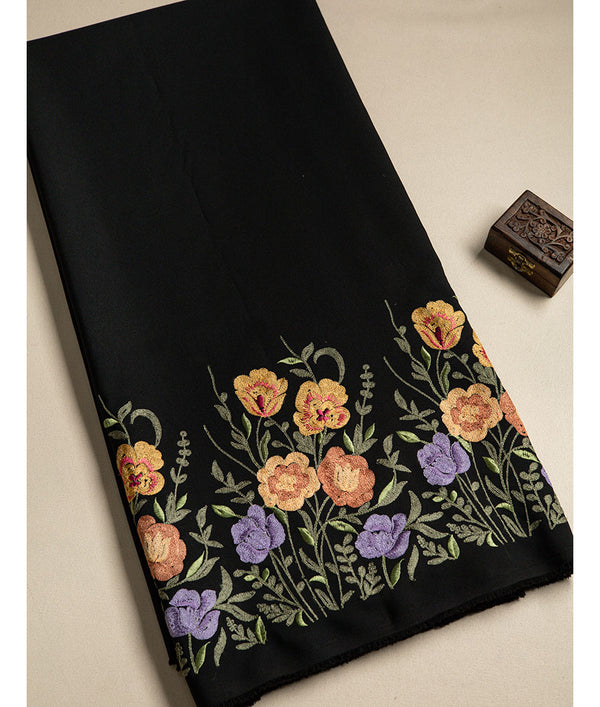 BANANA CREPE EMBROIDERED FABRIC