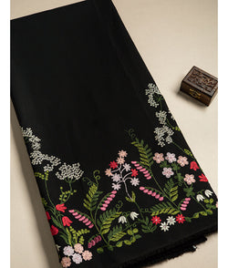 BANANA CREPE EMBROIDERED FABRIC