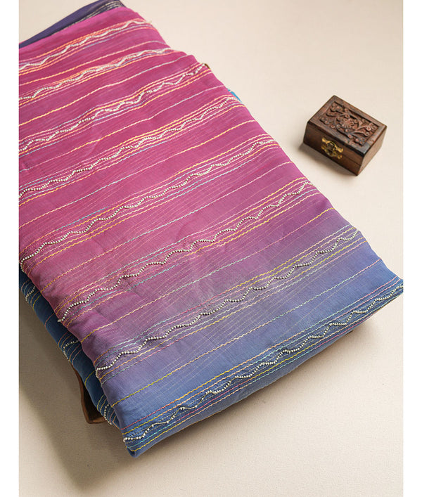PURE MALAI CHANDERI FABRIC