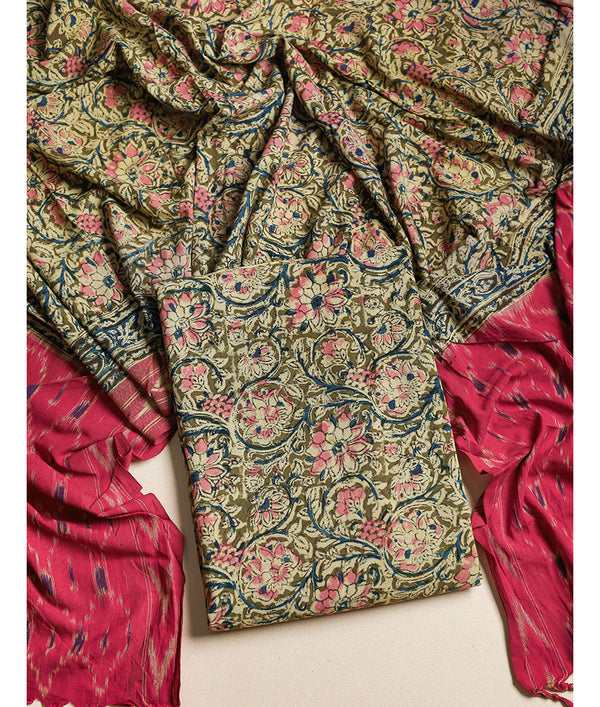 COTTON KALAMKARI 2 PIECE SUIT SET