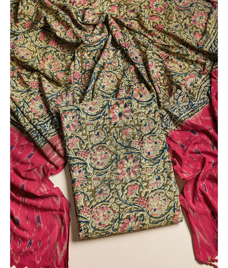 COTTON KALAMKARI 2 PIECE SUIT SET