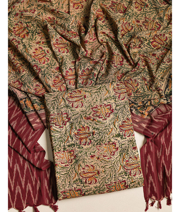 COTTON KALAMKARI 2 PIECE SUIT SET