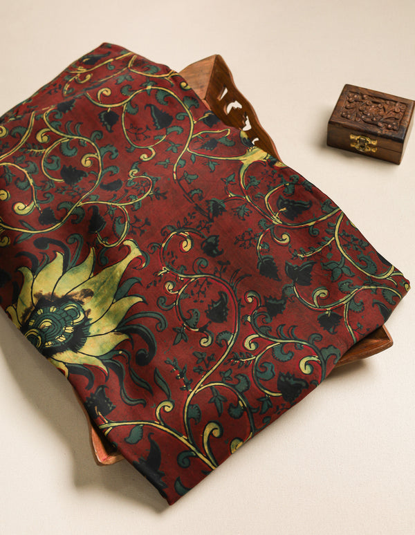PURE MODAL SILK VANASPATI PRINTED FABRIC