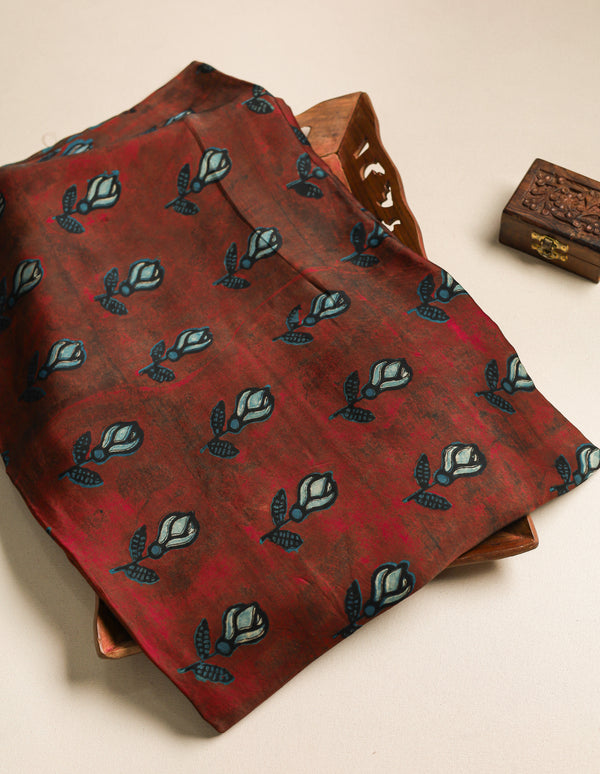 PURE MODAL SILK VANASPATI PRINTED FABRIC