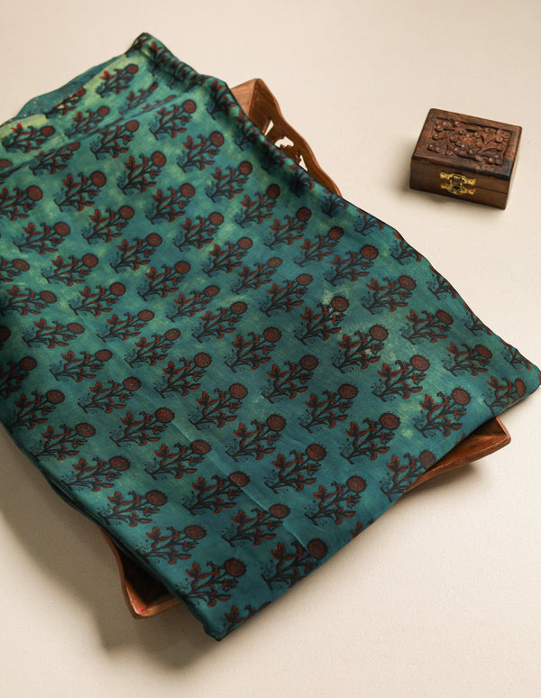 PURE MODAL SILK VANASPATI PRINTED FABRIC