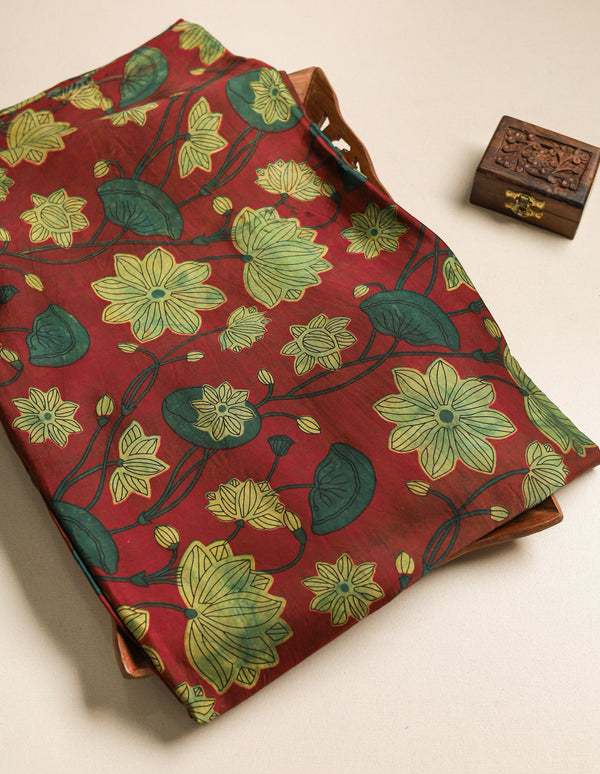 PURE MODAL SILK VANASPATI PRINTED FABRIC
