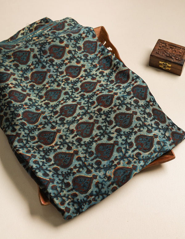 PURE MODAL SILK VANASPATI PRINTED FABRIC