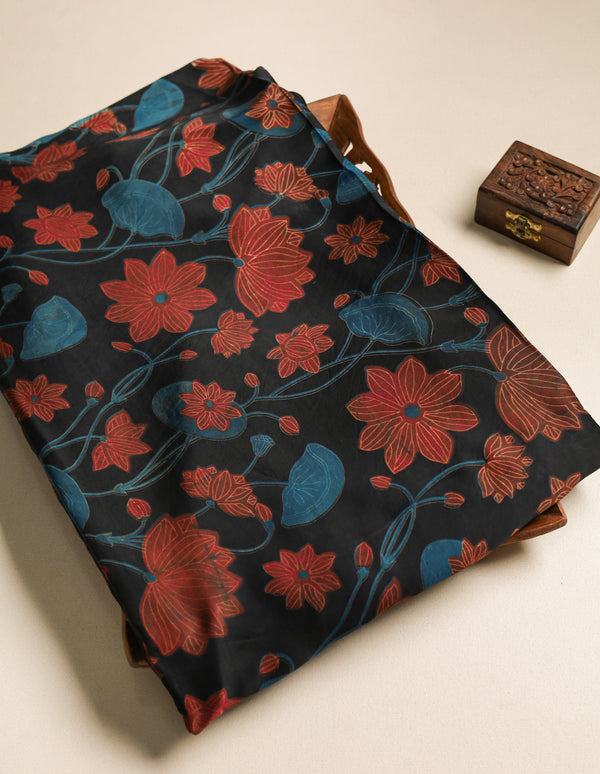 PURE MODAL SILK VANASPATI PRINTED FABRIC