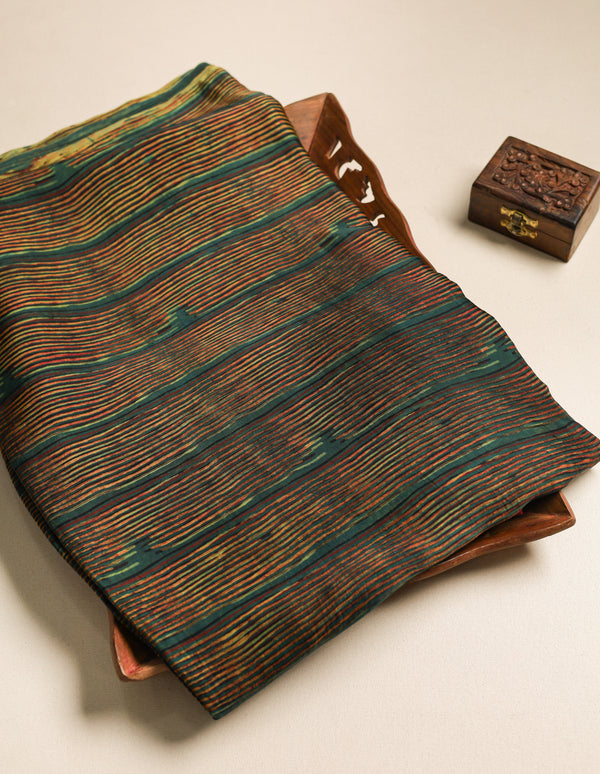 PURE MODAL SILK VANASPATI PRINTED FABRIC