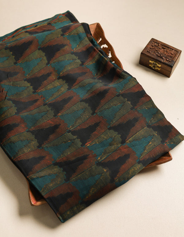 PURE MODAL SILK VANASPATI PRINTED FABRIC